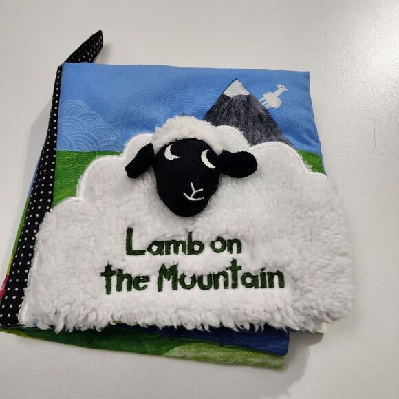 Lamb on the Mountain Baby Toddler Plush Book - Picture 1 of 9